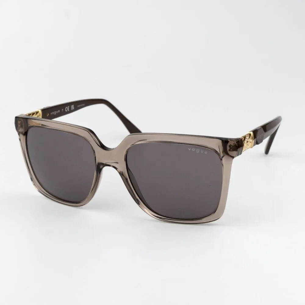 SALE! Vogue Women Sunglasses Transparent Brown Square VO5476SB 29407N54 NEW